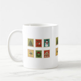 Weihnachtsfeier Briefmarke Kaffeetasse