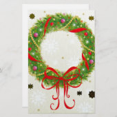 Weihnachtsfeier Briefpapier (Vorne/Hinten)