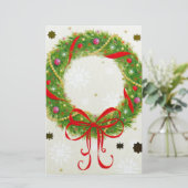 Weihnachtsfeier Briefpapier (Stehend Vorderseite)