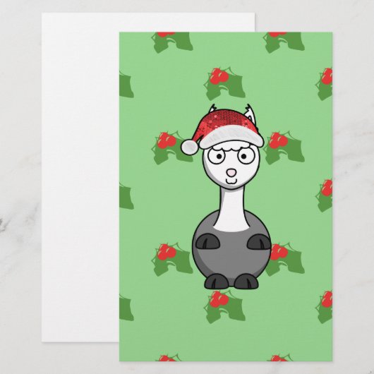 Weihnachtsfeier Briefpapier (Vorne/Hinten)