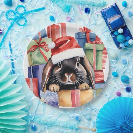 Weihnachtsfeier Bunny Rabbit Pappteller (Party)