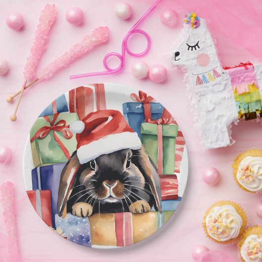 Weihnachtsfeier Bunny Rabbit Pappteller (Party)