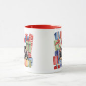 Weihnachtsfeier Bunny Rabbit Tasse (Zentrum)