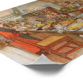 Weihnachtsfeier Carl Larsson 1904 Poster (Ecke)