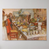 Weihnachtsfeier Carl Larsson 1904 Poster (Vorne)