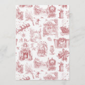 Weihnachtsfeier Chinoiserie Einladung (Rückseite)