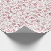 Weihnachtsfeier Chinoiserie Geschenkpapier (Ecke)