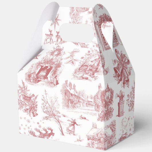 Weihnachtsfeier Chinoiserie Geschenkschachtel (Rückseite)