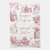 Weihnachtsfeier Chinoiserie Geschirrtuch (Vertikal)