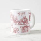 Weihnachtsfeier Chinoiserie Jumbo-Tasse (Vorderseite Rechts)