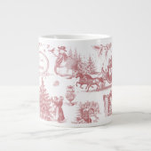 Weihnachtsfeier Chinoiserie Jumbo-Tasse (Vorderseite)