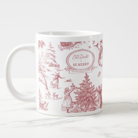 Weihnachtsfeier Chinoiserie Jumbo-Tasse (Links)