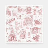 Weihnachtsfeier Chinoiserie Serviette (Vorderseite)