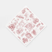 Weihnachtsfeier Chinoiserie Serviette (Ecke)