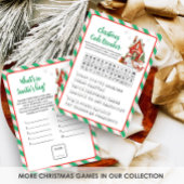 Weihnachtsfeier Code-Knacker-Spiel  Feiertagskarte