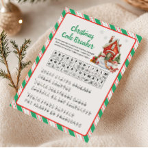 Weihnachtsfeier Code-Knacker-Spiel 