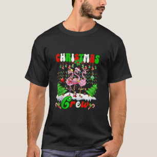 Weihnachtsfeier Crew Liebe niedlich Flamingo Famil T-Shirt
