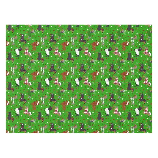 Weihnachtsfeier Dackel Alle Decken (Vorderseite (Horizontal))