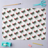 Weihnachtsfeier Dackel (schwarz & braun) Funny Seidenpapier (Basteln)