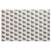 Weihnachtsfeier Dackel (schwarz & braun) Funny Stoff (Fat Quarter (45,7 x 55,9 cm))