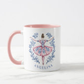 Weihnachtsfeier Damask Ballerina Tasse (Links)