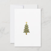 Weihnachtsfeier Dankeskarte (Rückseite)