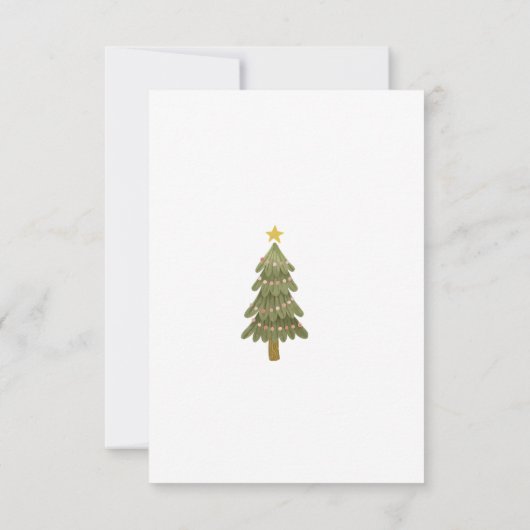 Weihnachtsfeier Dankeskarte (Rückseite)