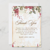 Weihnachtsfeier Dankeskarte (Vorderseite)