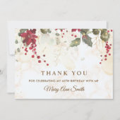 Weihnachtsfeier Dankeskarte (Vorderseite)