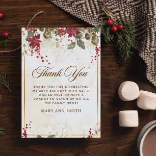 Weihnachtsfeier Dankeskarte