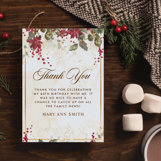 Weihnachtsfeier Dankeskarte