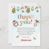 Weihnachtsfeier Dankeskarte (Vorderseite)