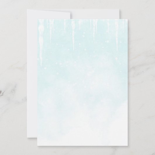 Weihnachtsfeier Dankeskarte (Rückseite)