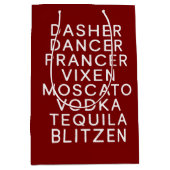 Weihnachtsfeier Dasher Dancer Mittlere Geschenktüte (Vorderseite)