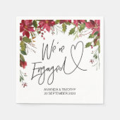 Weihnachtsfeier der Einsatzpartei Serviette (Vorderseite)