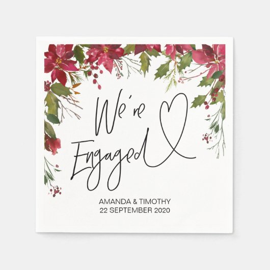 Weihnachtsfeier der Einsatzpartei Serviette (Vorderseite)