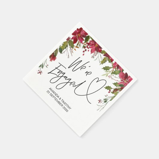 Weihnachtsfeier der Einsatzpartei Serviette (Ecke)