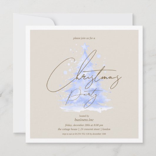 Weihnachtsfeier der Marine Einladung (Vorderseite)