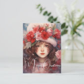 Weihnachtsfeier der Volkswirtschaften Feiertagspostkarte (Stehend Vorderseite)