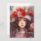 Weihnachtsfeier der Volkswirtschaften Feiertagspostkarte (Vorne/Hinten)