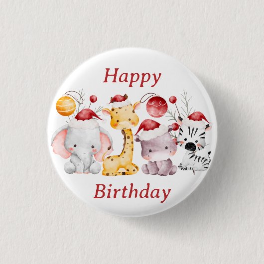 Weihnachtsfeier des Kindes Button (Vorderseite)