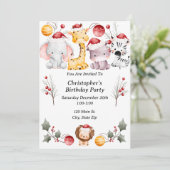 Weihnachtsfeier des Kindes Einladung (Stehend Vorderseite)