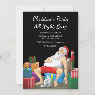 Weihnachtsfeier die ganze Nacht Einladung