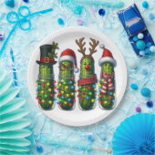 Weihnachtsfeier Dill Pickles Papier Teller (Party)