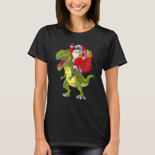 Weihnachtsfeier Dinosaurier Xmas Kinder Jungen Män T-Shirt