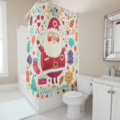 Weihnachtsfeier Duschvorhang (Beispiel)