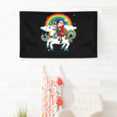 Weihnachtsfeier Einhorn Weihnachtsgeschenke Rainbo Banner (Insitu)