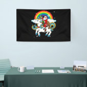 Weihnachtsfeier Einhorn Weihnachtsgeschenke Rainbo Banner (Messeveranstaltung)