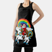 Weihnachtsfeier Einhorn Weihnachtsgeschenke Rainbo Schürze (InSitu)