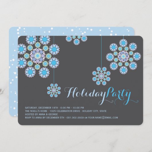 Weihnachtsfeier einladen einladung (Vorne/Hinten)